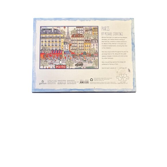 Paris By Michael Storrings 1000 Piece Jigsaw Puzzle In Box - Picture 2 of 5